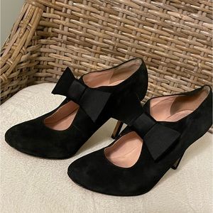 Size 6 Black Kate Spade heels with bows